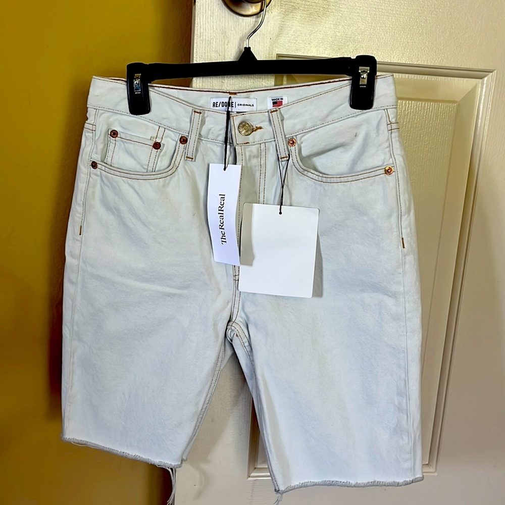Jean shorts by Re Done size 27